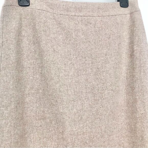 J. Crew Factory The Pencil Skirt in Neutral Tan Wool Blend - Picture 2 of 12